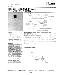 OHN3140U datasheet: Hallogic hall effect sensor OHN3140U