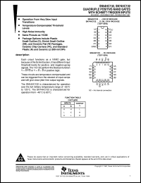 SNJ54HC132J datasheet:  QUADRUPLE POSITIVE-NAND GATES WITH SCHMITT-TRIGGER INPUTS SNJ54HC132J