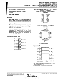 JM38510/31303BCA datasheet:  QUADRUPLE 2-INPUT POSITIVE-NAND SCHMITT TRIGGERS JM38510/31303BCA