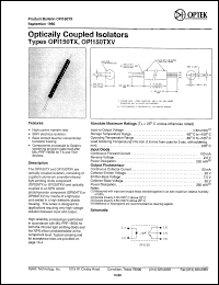 OPI150TX datasheet: Optically coupled isolator OPI150TX