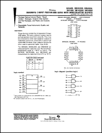 SN54S09J datasheet:  QUADRUPLE 2-INPUT POSITIVE-AND GATES WITH OPEN-COLLECTOR OUTPUTS SN54S09J