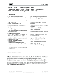 EN29LV160JB-70TI datasheet: 16 Megabit (2048K x 8-bit/1024K x 16-bit) flach memory. Boot sector flash memory, CMOS 3.0 volt only. Speed 70ns. Bottom sector. EN29LV160JB-70TI