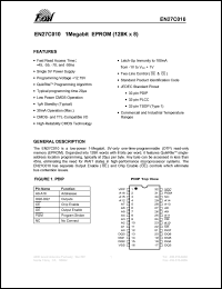 EN27C01055TI datasheet: 1Megabit EPROM (128K x 8). Speed 55ns. Single 5V pover supply. EN27C01055TI