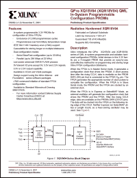 XQ18V04VQ44N datasheet: QPro QML in-system programmable configuration PROM. XQ18V04VQ44N