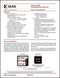 XCCACE-TQ144I datasheet: ACE controller chip. XCCACE-TQ144I