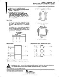 SN74ACT10DR datasheet:  TRIPLE 3-INPUT POSITIVE-NAND GATES SN74ACT10DR