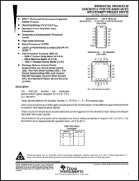 SN74AHC132D datasheet:  QUADRUPLE POSITIVE-NAND GATES WITH SCHMITT-TRIGGER INPUTS SN74AHC132D