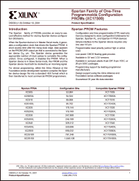 XC17S40PD8C datasheet: Spartan 5V one-time programmable configuration PROM. Configuration bits 329312. XC17S40PD8C