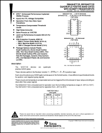 SN74AHCT132D datasheet:  QUADRUPLE POSITIVE-NAND GATES WITH SCHMITT-TRIGGER INPUTS SN74AHCT132D