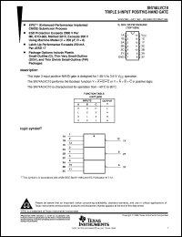 SN74ALVC10PWR datasheet:  TRIPLE 3-INPUT POSITIVE-NAND GATE SN74ALVC10PWR