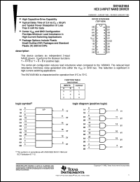 SN74AS1804N datasheet:  HEX 2-INPUT NAND DRIVERS SN74AS1804N