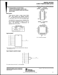 SN74F30D datasheet:  8-INPUT POSITIVE-NAND GATES SN74F30D