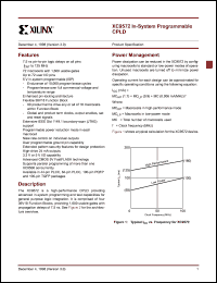 XC9572-10TQ100C datasheet: In-system programmable CPLD. Speed 10ns pin-to-pin delay. XC9572-10TQ100C