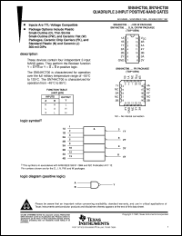 SN74HCT00D datasheet:  QUADRUPLE 2-INPUT POSITIVE-NAND GATES SN74HCT00D