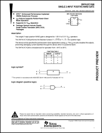 SN74LVC1G00DBVR datasheet:  SINGLE 2-INPUT POSITIVE-NAND GATE SN74LVC1G00DBVR