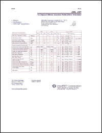 J308 datasheet: N-Channel silicon junction field-effect transistor J308