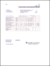 J108 datasheet: N-Channel silicon junction field-effect transistor J108