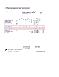 J230 datasheet: N-Channel silicon junction field-effect transistor J230