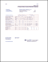 SMPJ176 datasheet: P-Channel silicon junction field-effect transistor SMPJ176