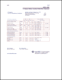 U291 datasheet: N-Channel silicon junction field-effect transistor U291