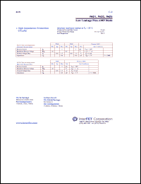 PAD1 datasheet: Low leakage pico-AMP diode PAD1