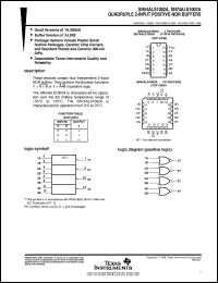 JM38510/38402B2A datasheet:  QUADRUPLE 2-INPUT POSITIVE-NOR BUFFERS JM38510/38402B2A