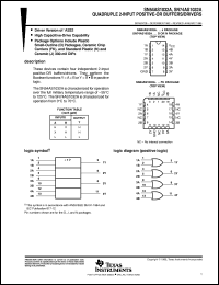 5962-88730012A datasheet:  QUADRUPLE 2-INPUT POSITIVE-OR BUFFERS/DRIVERS 5962-88730012A