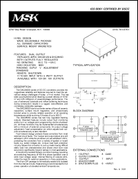 DAC2815DK datasheet: 15V, 6W dual DC-DC converter DAC2815DK