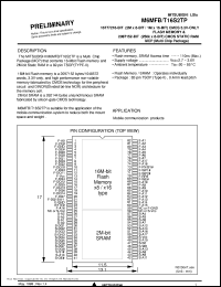 M6MFT16S2TP datasheet: 16777216-bit (2M x 8-bit/ 1M x 16-bit) CMOS 3.3V-only flash memory M6MFT16S2TP