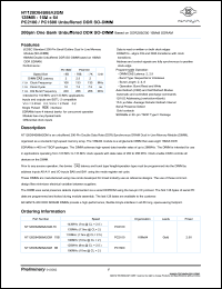 NT128D64S88A2GM-8B datasheet: 128Mb unbuffered DDR SO-DIMM module based on 16Mx8 SDRAM NT128D64S88A2GM-8B