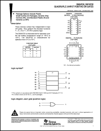 SN54F32J datasheet:  QUADRUPLE 2-INPUT POSITIVE-OR GATES SN54F32J