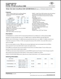 NT256D64S88A0G-75K datasheet: 256Mb: 32Mx64 unbuffered DDR SDRAM module based 32x8 SDRAM NT256D64S88A0G-75K