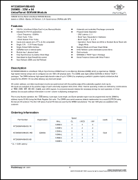 NT256S64V88A0G-7K datasheet: 256Mb: 32Mx64 DDR SDRAM module based on 32Mx8, 4banks, 8K refresh, 3.3V synchronous DRAM with SPD NT256S64V88A0G-7K