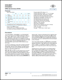 NT5SV16M4DT-7K datasheet: 64Mb synchronous DRAM NT5SV16M4DT-7K