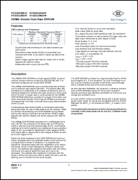 NT5DS64M4AW-8B datasheet: 256Mb double data rate SDRAM NT5DS64M4AW-8B