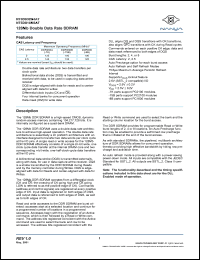 NT5DS32M4AT-7K datasheet: 128Mb double data rate SDRAM NT5DS32M4AT-7K