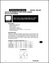 OM120L60SB datasheet: 600V, up to 150 Amp IGBT with FRED diodes OM120L60SB