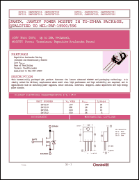 JANTX2N7218 datasheet: Up to 28A N-channel enhancement mode MOSFET power transistor JANTX2N7218