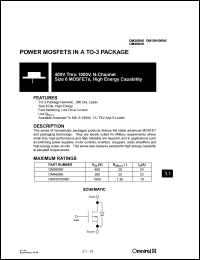 OM360NK datasheet: N-channel size 6 MOSFET, high energy capability OM360NK