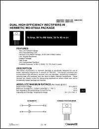 OM5213SC datasheet: 15Amp high efficiency rectifier OM5213SC