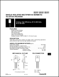 OM5240ST datasheet: 10Amp high efficiency rectifier OM5240ST