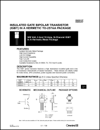 OM6502ST datasheet: 500V N-channel IGBT OM6502ST