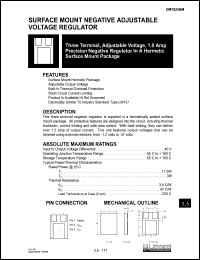 OM7625NM datasheet: 1.5A three terminal, adjustable voltage precision negative regulator OM7625NM