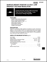 OM7648SM datasheet: 1.0A three terminal, fixed voltage, low dropout voltage regulator OM7648SM