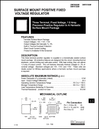 OM7815SM datasheet: 1.0A three terminal, fixed voltage, precision positive regulator OM7815SM