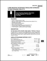 OM3914NTM datasheet: 3A three terminal, adjustable voltage regulator OM3914NTM