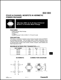 OMD400 datasheet: 400V N-channel MOSFET OMD400