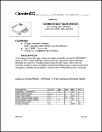 OM9401SF datasheet: IGBT gate driver OM9401SF