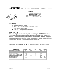 OM9403SD datasheet: IGBT gate driver OM9403SD