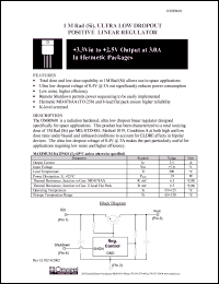 OMR9601SCH datasheet: Ultra low dropout positive linear regulator OMR9601SCH